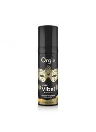 Съедобный гель Dual Vibe Pina Colada с эффектом вибрации и вкусом коктейля пина колада - 15 мл. - ORGIE - купить с доставкой в Новокуйбышевске