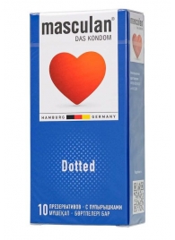 Презервативы с пупырышками Masculan Dotted - 10 шт. - Masculan - купить с доставкой в Новокуйбышевске