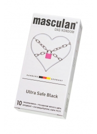 Ультрапрочные презервативы Masculan Ultra Safe Black - 10 шт. - Masculan - купить с доставкой в Новокуйбышевске
