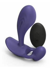 Темно-синий вибромассажер Witty P G Vibrator with Remote Control - Love to Love - в Новокуйбышевске купить с доставкой