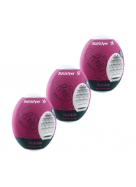 Набор из 3 мастурбаторов-яиц Satisfyer Bubble - Satisfyer - в Новокуйбышевске купить с доставкой