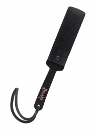 Черный кожаный пэддл - 37 см. - Pecado - купить с доставкой в Новокуйбышевске