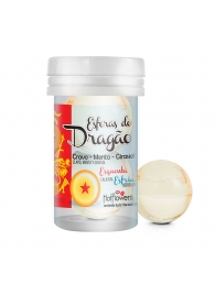 Интимный гель Esferas do Dragao Hot Ball с охлаждающе-разогревающим эффектом (2 шарика по 3 гр.) - HotFlowers - купить с доставкой в Новокуйбышевске