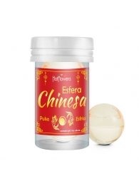 Интимный гель Chinesa Esfera с охлаждающе-пульсирующим эффектом (2 шарика по 3 гр.) - HotFlowers - купить с доставкой в Новокуйбышевске