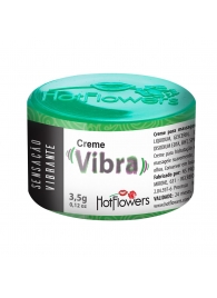 Возбуждающий крем Vibra с эффектом вибрации - 3,5 гр. - HotFlowers - купить с доставкой в Новокуйбышевске