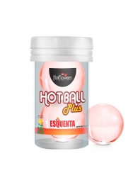 Лубрикант на масляной основе Hot Ball Plus с разогревающим эффектом (2 шарика по 3 гр.) - HotFlowers - купить с доставкой в Новокуйбышевске