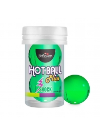 Лубрикант на силиконовой основе Hot Ball Plus с покалывающим эффектом (2 шарика по 3 гр.) - HotFlowers - купить с доставкой в Новокуйбышевске