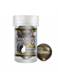 Анальный лубрикант на масляной основе Hot Ball Plus Conforto (2 шарика по 3 гр.) - HotFlowers - купить с доставкой в Новокуйбышевске