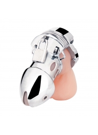 Клетка на пенис из металла Obedience Cock Cage - BlueLine - купить с доставкой в Новокуйбышевске