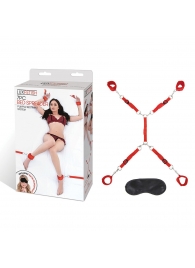 Красная фиксация на матрас Classic Bedspreader - Lux Fetish - купить с доставкой в Новокуйбышевске
