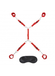 Красная фиксация на матрас Classic Bedspreader - Lux Fetish - купить с доставкой в Новокуйбышевске