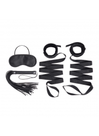 Эротический набор 4PC Bondage Bed Strap   Flogger Kit - Lux Fetish - купить с доставкой в Новокуйбышевске