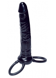 Насадка-фаллоимитатор с двумя кольцами для крепления - 16 см. - Orion - в Новокуйбышевске купить с доставкой