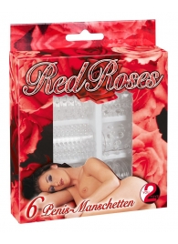 Набор из 6 насадок с шипиками Red Roses - Orion - в Новокуйбышевске купить с доставкой