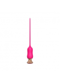 Розовый тонкий стимулятор Nipple Vibrator - 23 см. - I-MOON - купить с доставкой в Новокуйбышевске