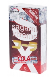 Ароматизированные презервативы Sagami Xtreme COLA - 10 шт. - Sagami - купить с доставкой в Новокуйбышевске