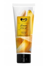 Лубрикант на водной основе OYO Aroma Gel Banana с ароматом банана - 75 мл. - OYO - купить с доставкой в Новокуйбышевске