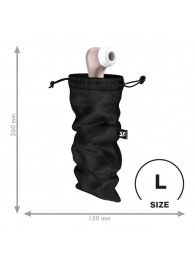 Черный мешочек для хранения игрушек Treasure Bag L - Satisfyer - купить с доставкой в Новокуйбышевске