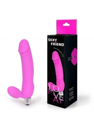 Розовый безремневой страпон Sexy Friend - 1137 - купить с доставкой в Новокуйбышевске