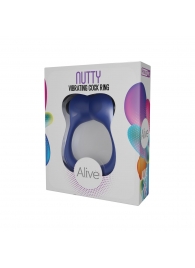 Синее эрекционное виброкольцо Nutty - Adrien Lastic - в Новокуйбышевске купить с доставкой