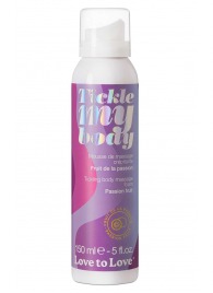 Массажная хрустящая пенка Tickle my body с ароматом маракуйи - 150 мл. - Love to Love - купить с доставкой в Новокуйбышевске