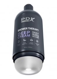 Мастурбатор в бутылке Shower Therapy Deep Cream - Pipedream - в Новокуйбышевске купить с доставкой