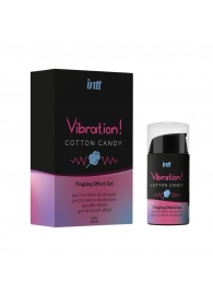 Жидкий вибратор Vibration Cotton Candy с ароматом сахарной ваты - 15 мл. - INTT - купить с доставкой в Новокуйбышевске