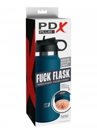 Мастурбатор-вагина в синей колбе F*ck Flask - Pipedream - в Новокуйбышевске купить с доставкой