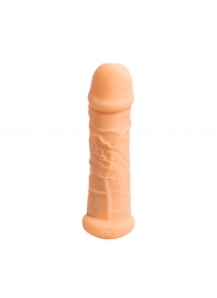 Телесный фаллоудлинитель Extra Size Bubbles - 15,5 см. - Lola Games - в Новокуйбышевске купить с доставкой
