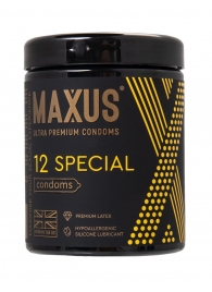 Презервативы с точками и рёбрами MAXUS Special - 12 шт. - Maxus - купить с доставкой в Новокуйбышевске