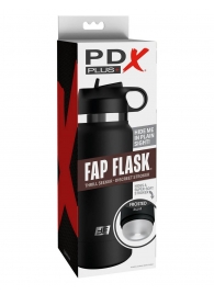 Черный мастурбатор в виде бутылки Fap Flask - Pipedream - в Новокуйбышевске купить с доставкой