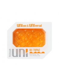 Оранжевый мастурбатор-стимулятор Tenga Uni Topaz - Tenga - в Новокуйбышевске купить с доставкой