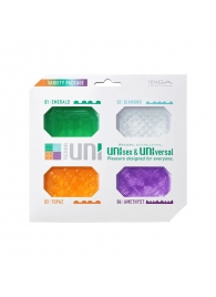 Набор из 4 мастурбаторов-стимуляторов Tenga Uni Variety Pack - Tenga - в Новокуйбышевске купить с доставкой
