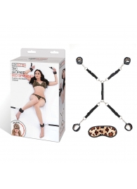 Леопардовая фиксация на матрас для рук и ног Classic Bedspreader - Lux Fetish - купить с доставкой в Новокуйбышевске