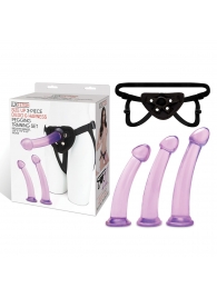 Тренировочный набор с тремя насадками Pegging Training Set - Lux Fetish - купить с доставкой в Новокуйбышевске