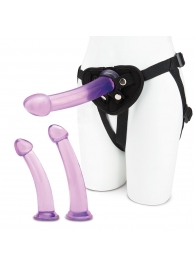 Тренировочный набор с тремя насадками Pegging Training Set - Lux Fetish - купить с доставкой в Новокуйбышевске