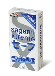 Презервативы Sagami Xtreme Ultrasafe с двойным количеством смазки - 10 шт. - Sagami - купить с доставкой в Новокуйбышевске