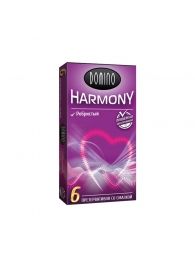 Презервативы с рёбрышками Domino Harmony - 6 шт. - Domino - купить с доставкой в Новокуйбышевске