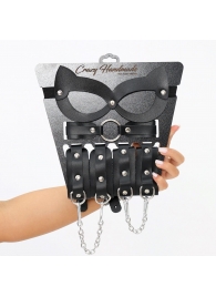Соблазнительный кожаный набор БДСМ - Crazy Handmade - купить с доставкой в Новокуйбышевске
