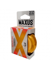 Презервативы анатомической формы Maxus Sensual - 3 шт. - Maxus - купить с доставкой в Новокуйбышевске