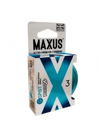 Презервативы Maxus G spot с двойной спиралью - 3 шт. - Maxus - купить с доставкой в Новокуйбышевске