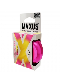 Ароматизированные презервативы Maxus Exotic Mix - 3 шт. - Maxus - купить с доставкой в Новокуйбышевске