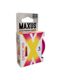 Ароматизированные презервативы Maxus Exotic Mix - 3 шт. - Maxus - купить с доставкой в Новокуйбышевске