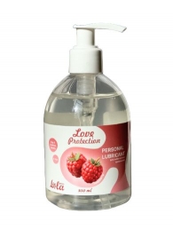 Лубрикант на водной основе Love Protection Raspberry с ароматом малины - 300 мл. - Lola Games - купить с доставкой в Новокуйбышевске