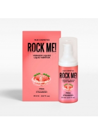 Жидкий вибратор Nuei Rock Me! с ароматом клубники - 20 мл. - Nuei cosmetics - купить с доставкой в Новокуйбышевске