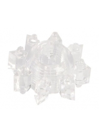 Прозрачное гелевое эрекционное кольцо-звезда - Toyfa Basic - в Новокуйбышевске купить с доставкой