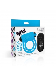 Голубое эрекционное виброкольцо 28X Remote Control Vibrating Cock Ring   Bullet - XR Brands - в Новокуйбышевске купить с доставкой