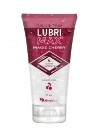 Интимный гель-смазка на водной основе Lubrimax Magic Cherry - 75 мл. - ИнтелБИО - купить с доставкой в Новокуйбышевске