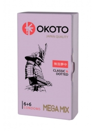 Презервативы OKOTO Mega Mix - 12 шт. - Sitabella - купить с доставкой в Новокуйбышевске
