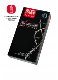 Презервативы с точками Elasun Big Dotted - 10 шт. - Elasun - купить с доставкой в Новокуйбышевске